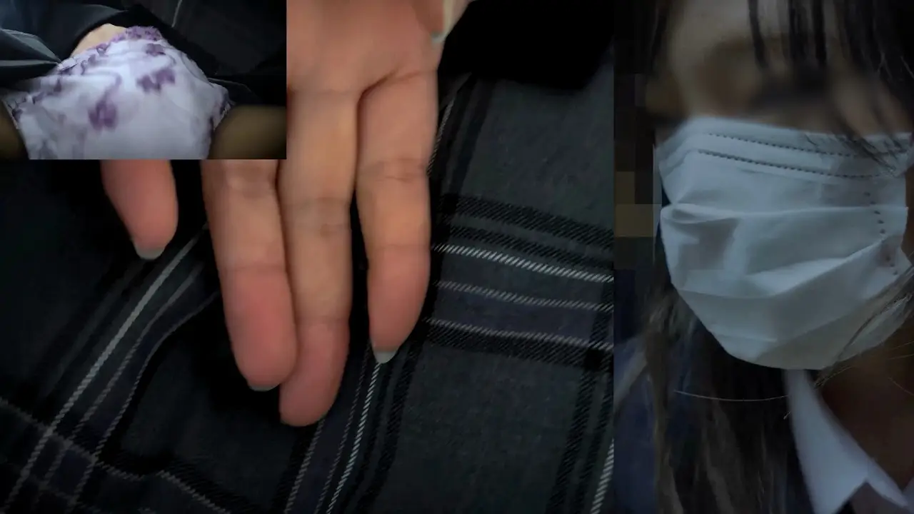 激しく泳ぐ視線。耐え続ける限界ガード。隠しきれず漏れ出すメス。