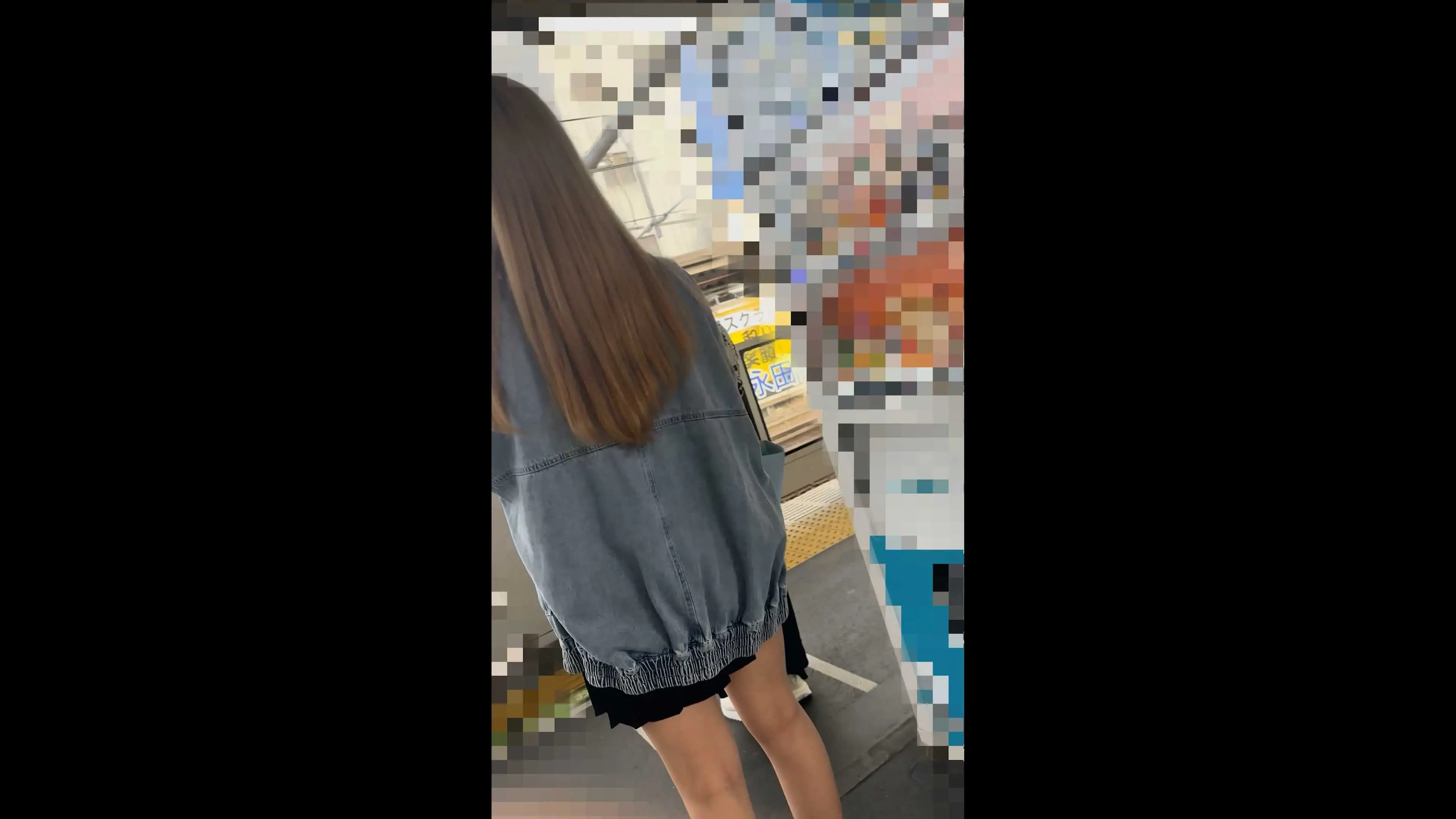 [乗車記録170/上質個体]デニムジャケットの強気な獲物。見た目完ギャル、中身は乙女。小ぶりな推定Aカップと強気の仮面が剥がれ落