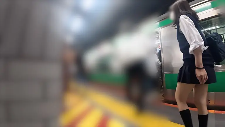 痴かん狂信者 #135【★5】清楚系美女のパンツずらして指入れ、疑似手コキ、降り際スカート捲ってパンツ丸見えに!