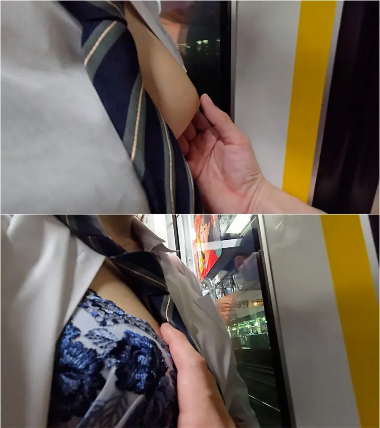 狂信者 #140【★6】色白な超絶美少女、ブラウス脱がして生の美巨乳揉み、乳首コリコリ成功！撮影に気づいて必死に顔逸らし！