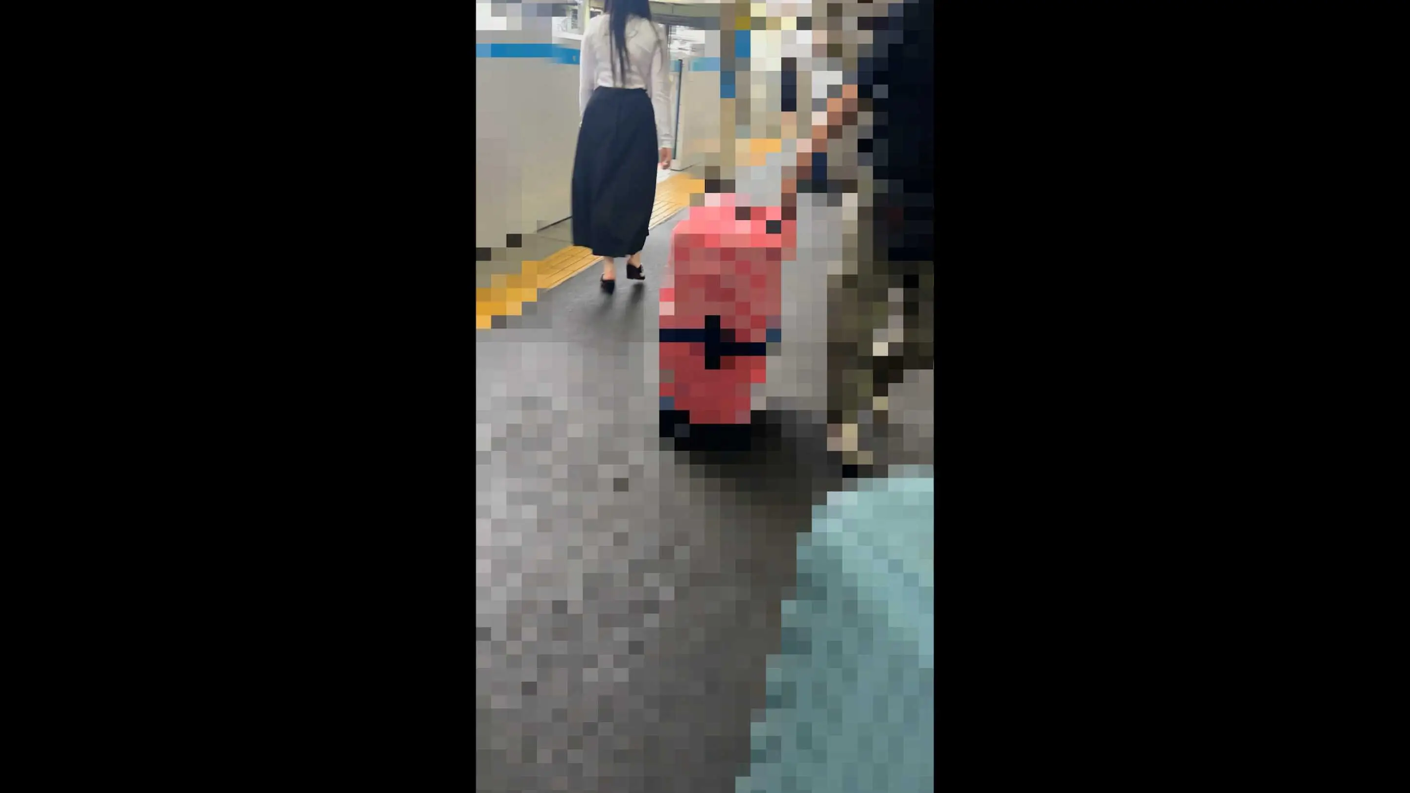 [乗車記録175]黒髪ロングの純朴大■生風女。