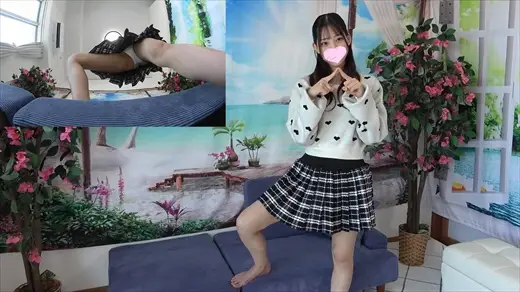 小顔でアイドルみたいにかわいいのに天然な性格で意外とチャラい『みおんちゃん』のスレンダー美脚と純白パンティ