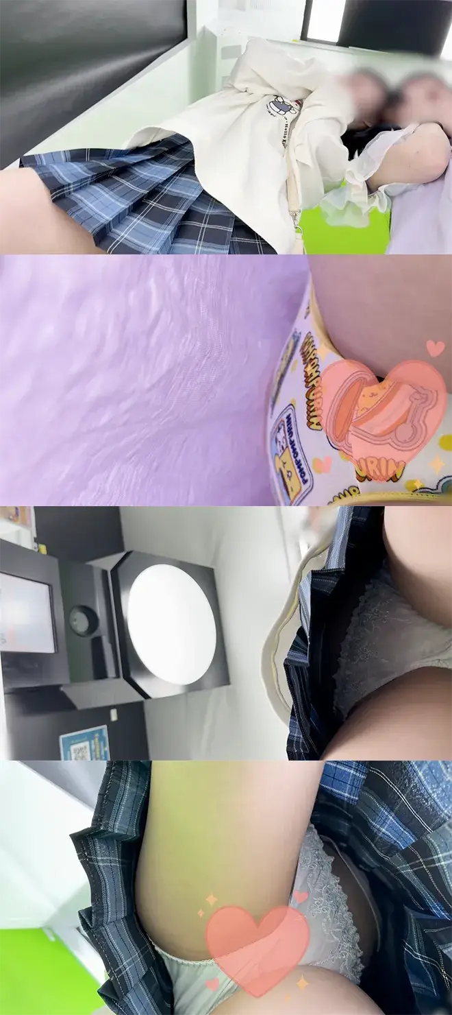 【危険】ぷりんパンツと清純パンツ！姉妹2人？プリケツぱんちら大放出！！