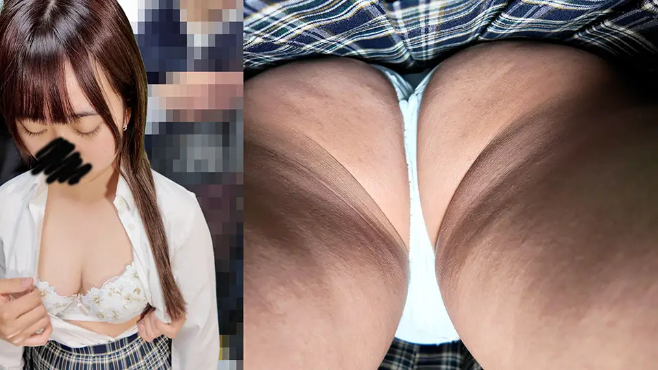 Fカップ童顔制服女子車内羞恥猥触 補助画像 2
