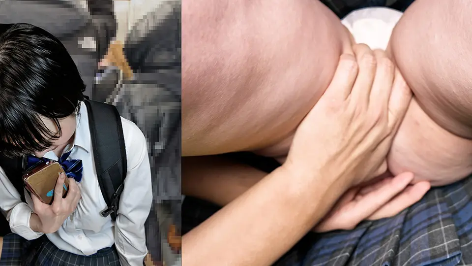 激しい痴手に悶絶してしまうkが車内両乳解放