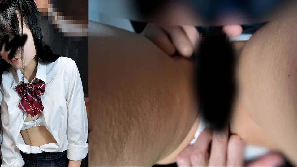 電車内で痴手から抗うも振り切られて秘部を弄ばれる美少女k