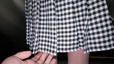 【5日間連続で逆さ撮り】歩き出すお尻を正面から撮れました！