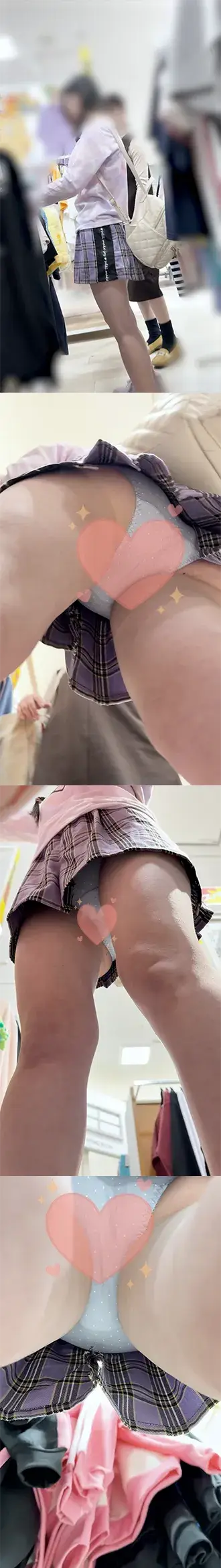 【危険】高学年女子2　無防備女子はおおまたびらき！試着室お着替えもサイコー！
