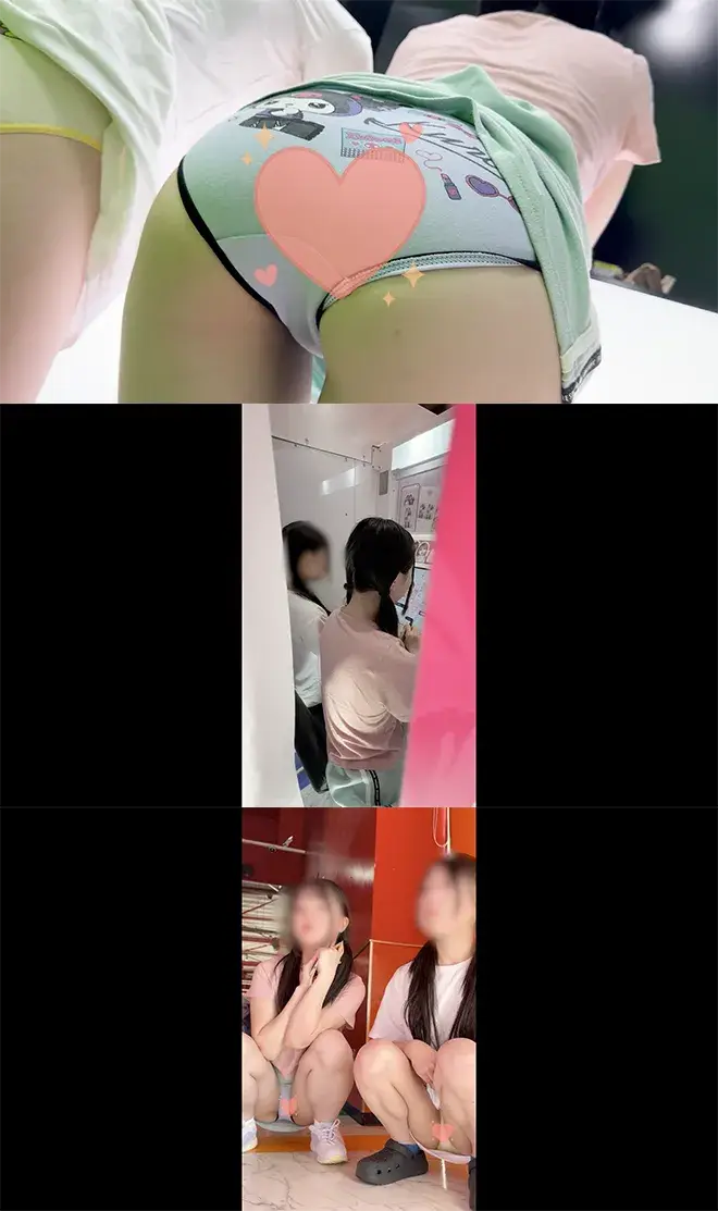 【危険】キャラパン丸出し！2人並んでプリでぷりっぷり！！最安値
