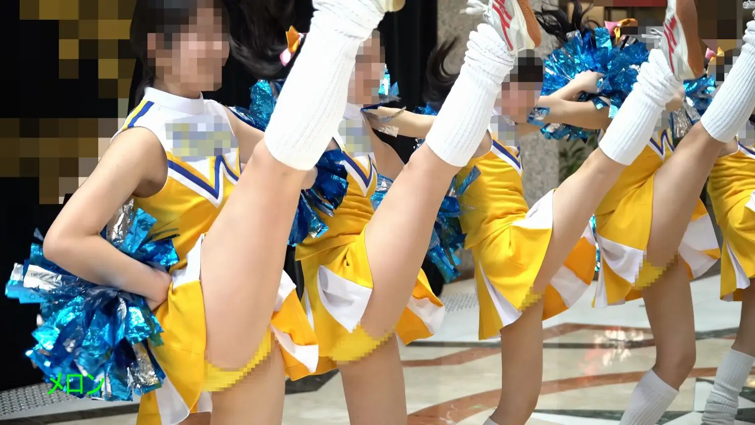 祭りだチア vol.114 【4K】 黄色アンスコ最強！駆け足する姿が可愛すぎてキュンです！Kバトン