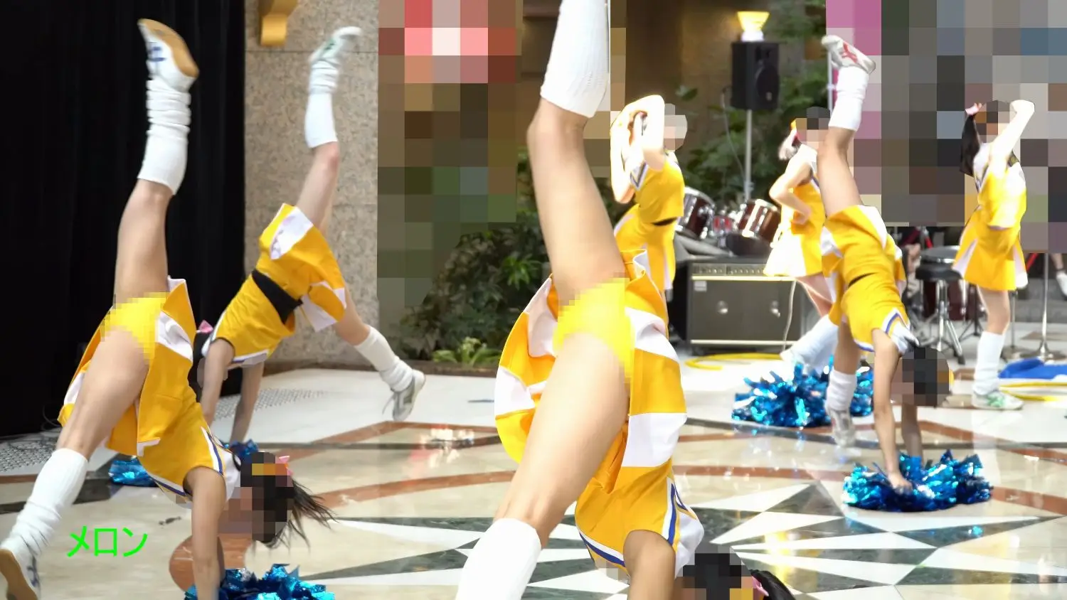 祭りだチア vol.114 【4K】 黄色アンスコ最強！駆け足する姿が可愛すぎてキュンです！Kバトン