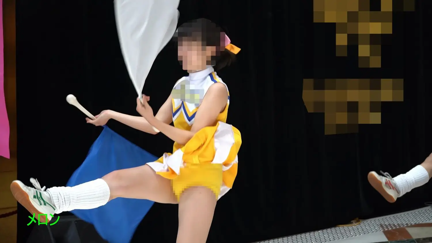 祭りだチア vol.114 【4K】 黄色アンスコ最強！駆け足する姿が可愛すぎてキュンです！Kバトン