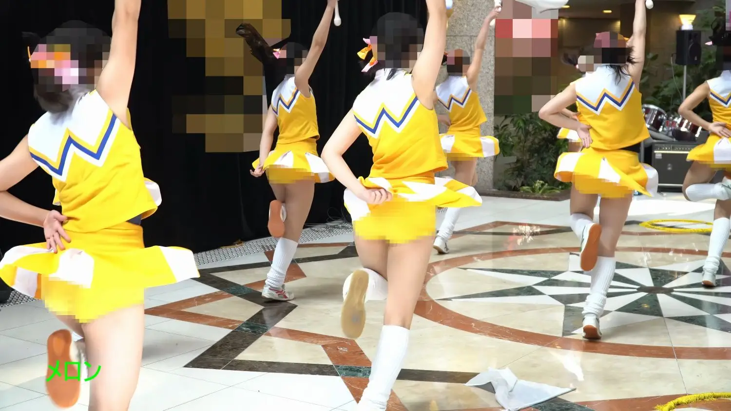 祭りだチア vol.114 【4K】 黄色アンスコ最強！駆け足する姿が可愛すぎてキュンです！Kバトン