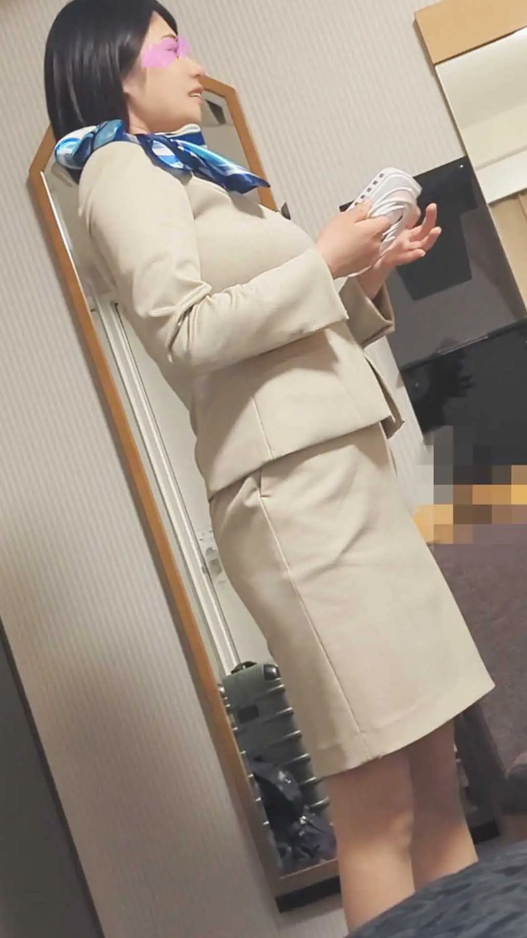 ［独自入手36］ホテルウーマン3P・90cm級スライム爆乳女子コンシェルジュ（S県◎※原クラシックリゾート）