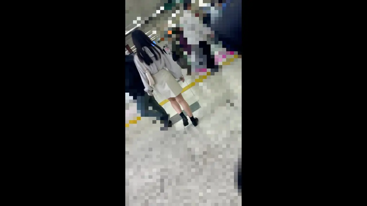 [乗車記録157/撮高:SS]満員電車で堕ちた清楚系Tバックの20代美女