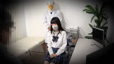 禁断のJK乳首舐め。年齢差50の老人医師が青チェ黒髪ロングの小柄女性を胸舐めセクハラ診療【素人/チカン/セクハラ/診察㊲】