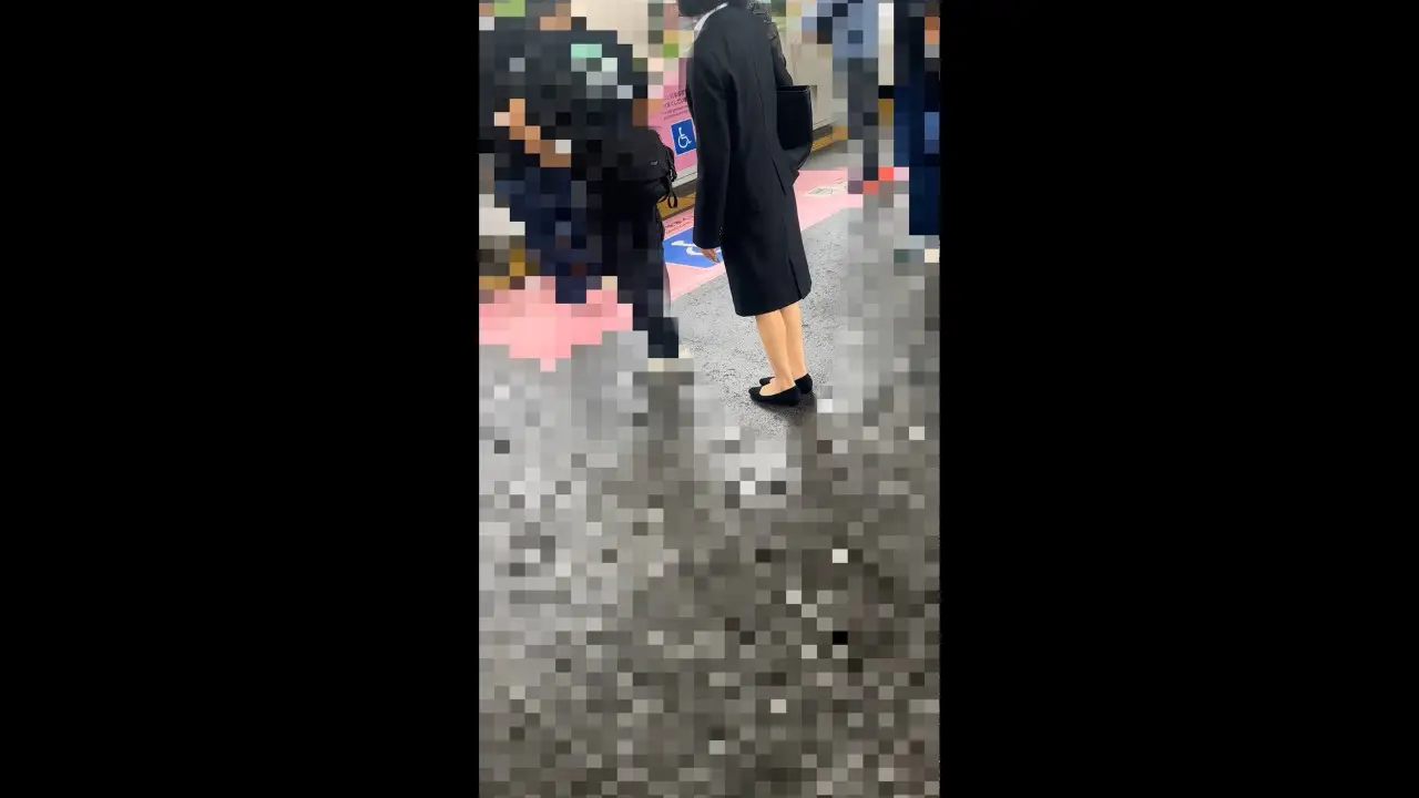 [乗車記録184]新卒眼鏡OLの車内観測-初々しいリクルートスーツ個体-