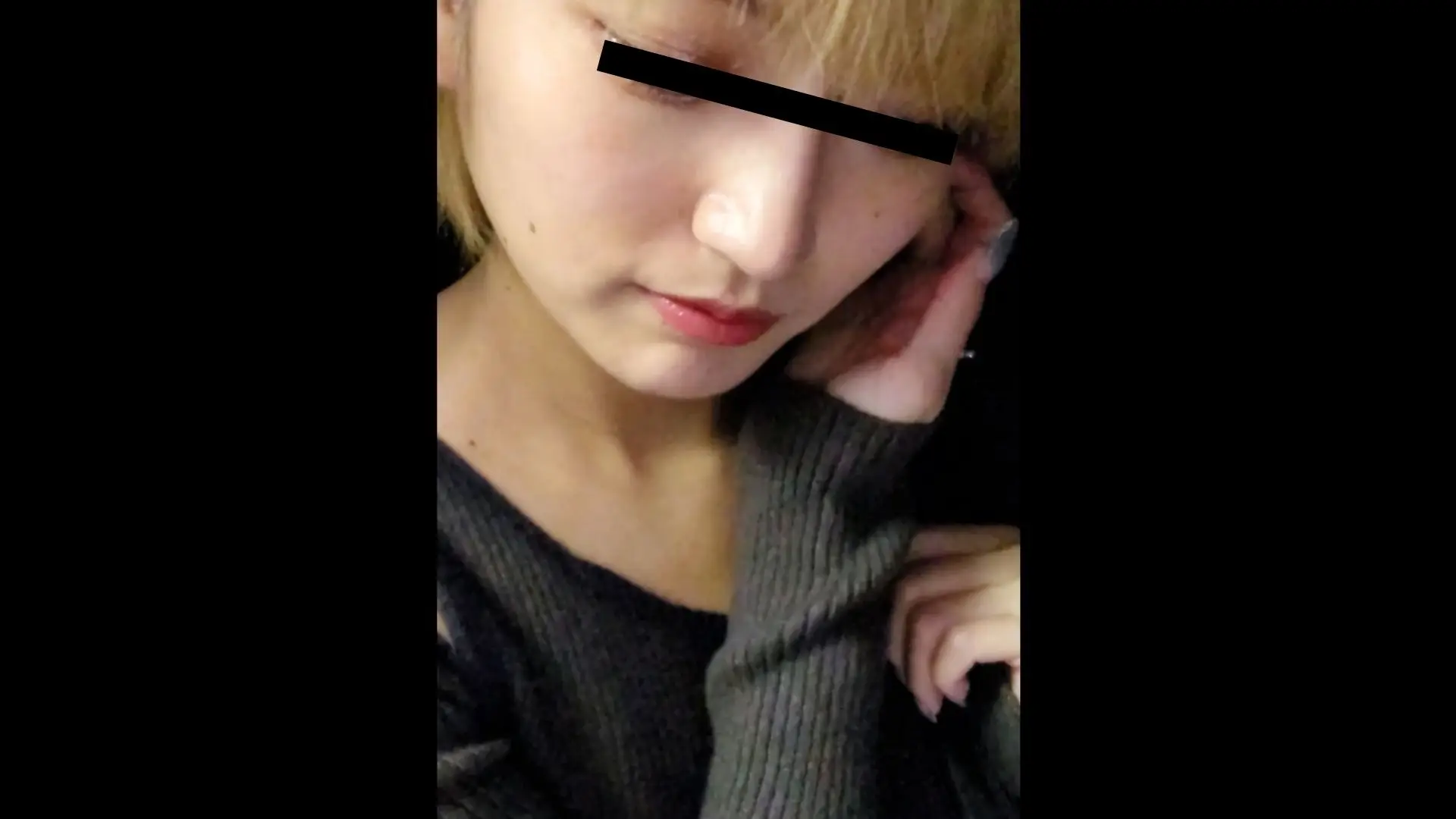 [乗車記録178] 都会的な20代金髪ショートボブ・レザースカート個体。 補助画像 2