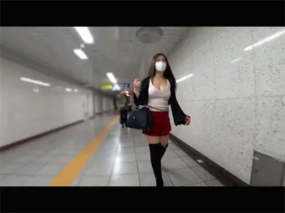 ★顔出し★【着衣：フレアスカート・ニーハイ】実はめっちゃ巨乳なのでわ！？生粋のケツ好きが乳の奥深さに目覚めた時(笑)