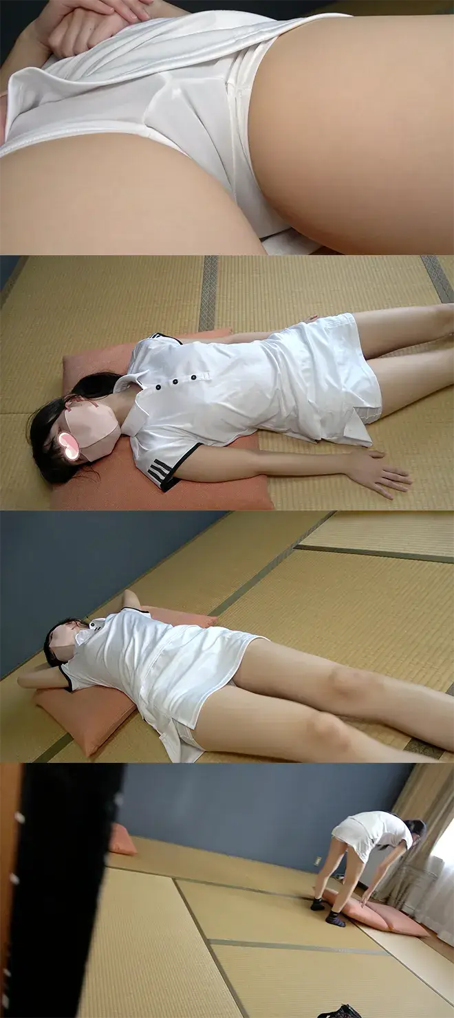 【テニス合宿】ノーパンでおま⚪︎こくっきり！！白スコでぷりぷりおま⚪︎こストレッチ！