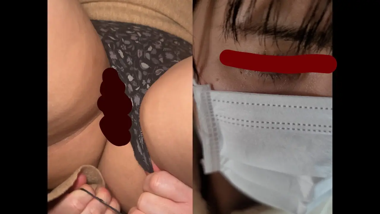 [乗車記録161/清楚系美人Aランク]丸の内OLレ●ナ･･･？タイトニットの剛毛マスク美人。