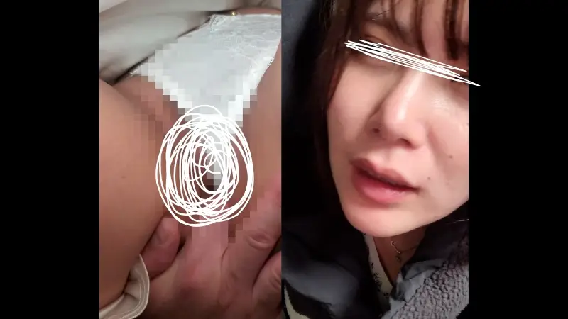 [乗車記録162/SS美女]白ダウンに花柄ワンピースの20代Tバック女。デリケートゾーン擦り付け射精...