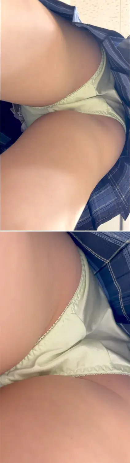 【パン撮記①】2人の制服女子のエロ尻ぱんつガン見!2人とも超ぷりケツ!